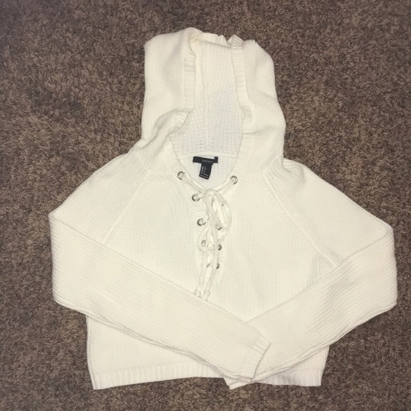 Forever 21 Sweaters - Cropped white sweater